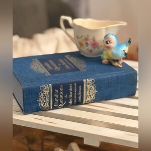 1968 John Bartlett Familiar Quotations Book. 14th Edition | Hardback | Blue Gold